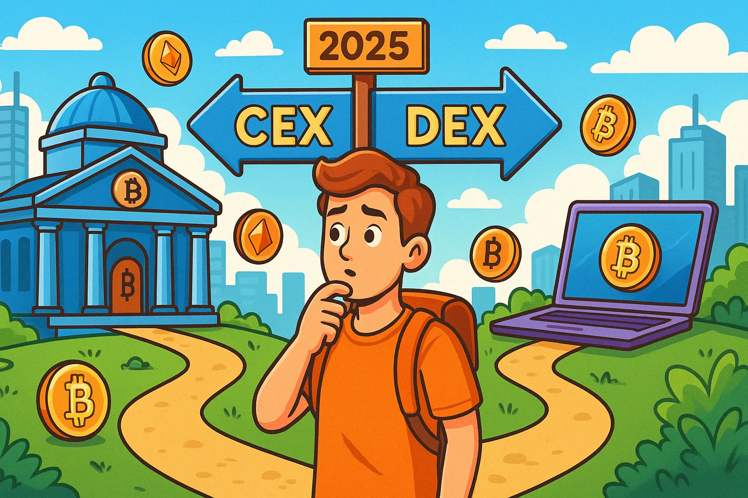 Разница между CEX и DEX: где лучше торговать криптовалютой в 2025 году?