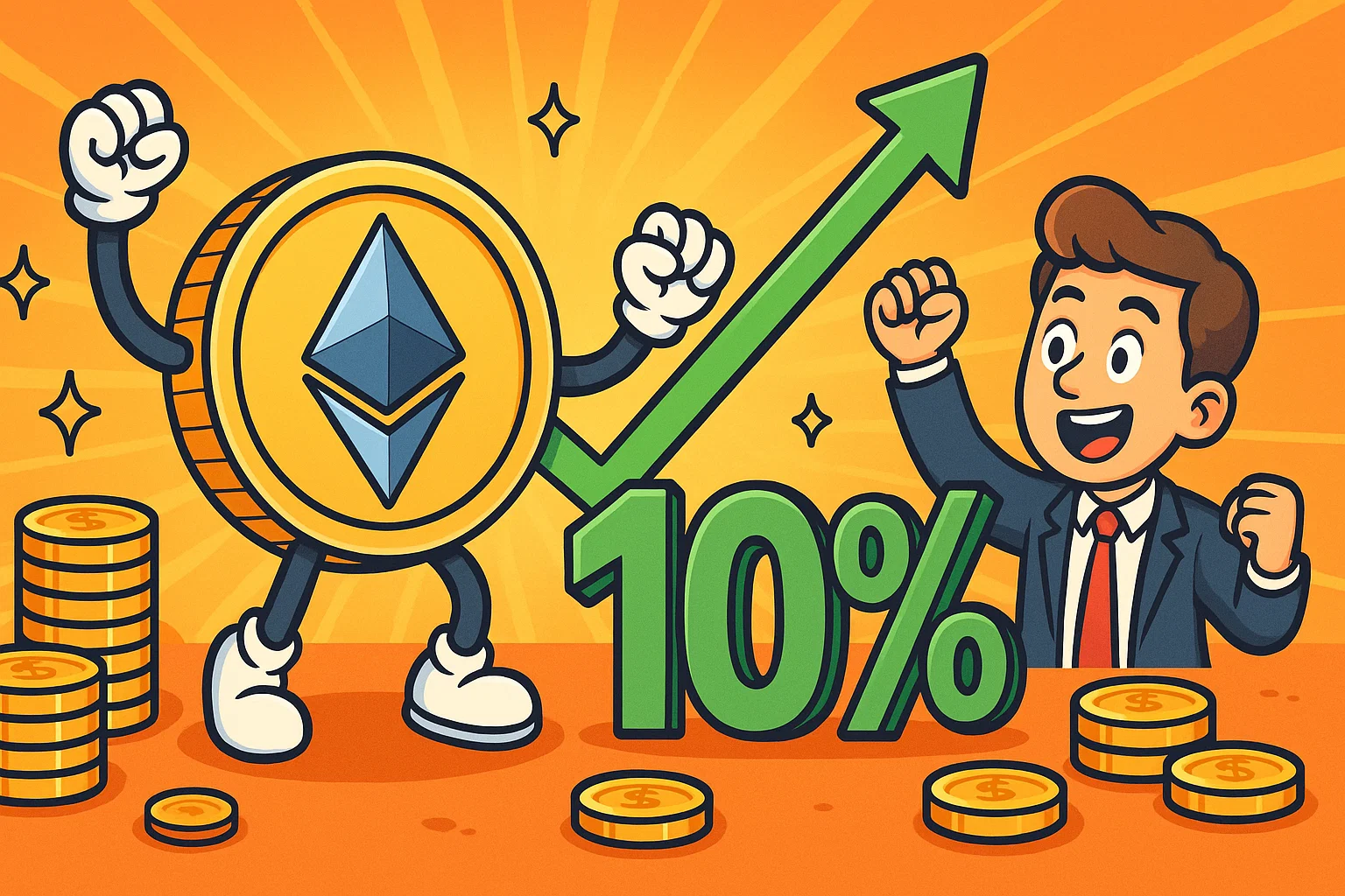 Ethereum снова занимает 10% рынка: стоит ли ожидать роста или готовиться к коррекции?