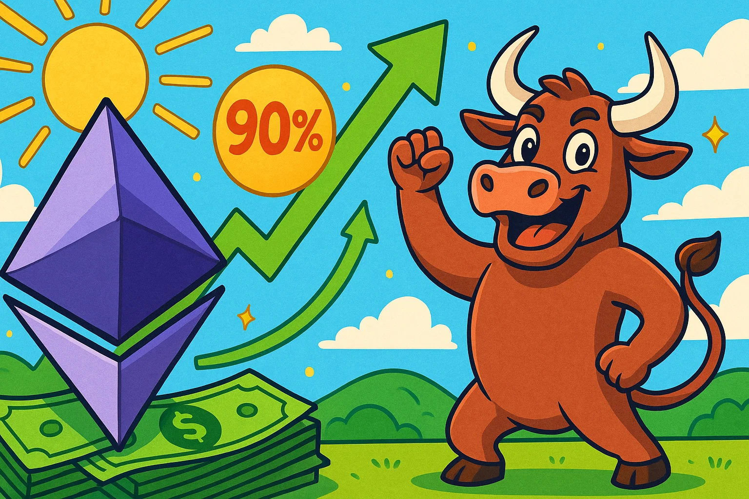 Цена Ethereum может вырасти на 90% — индикаторы указывают на начало ралли